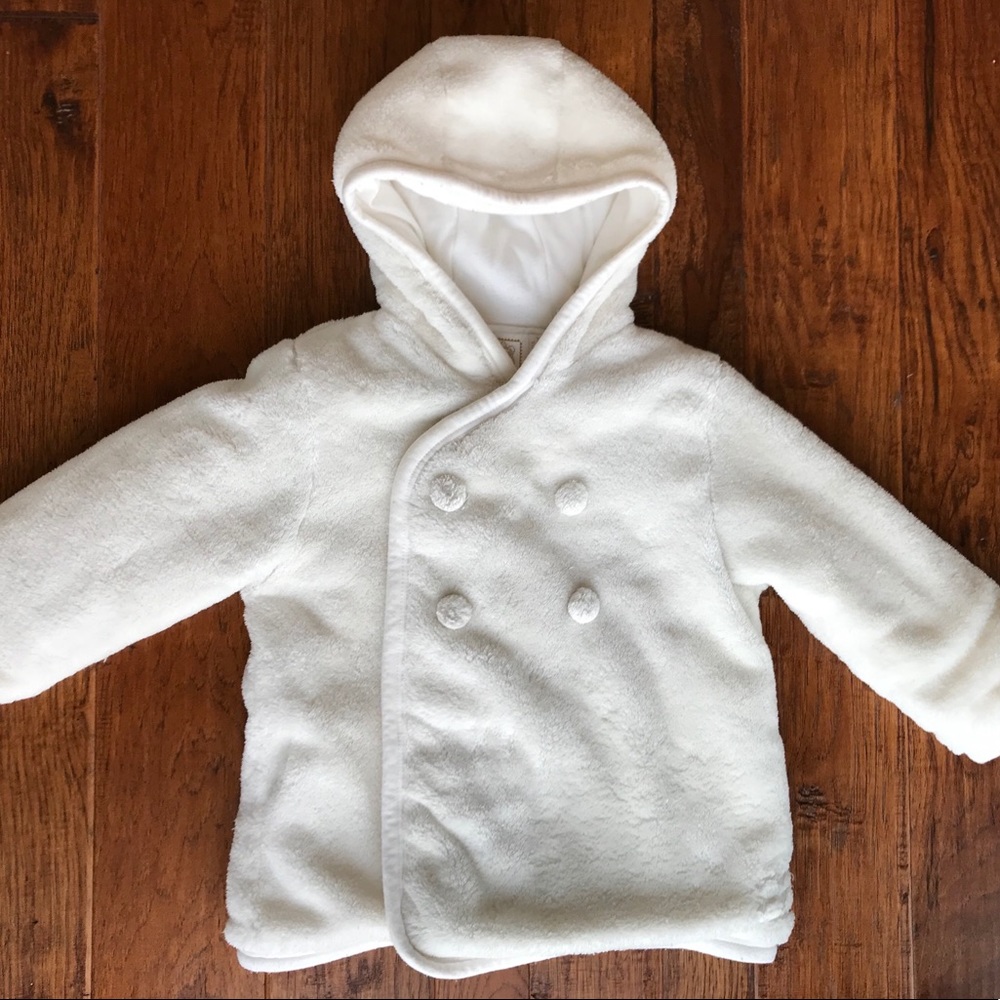 Emile et Rose Soft White Coat 12 months